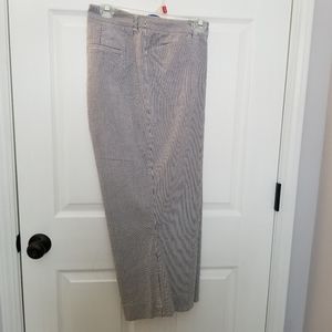 Jones New York Blue & White Lined Capri, Sz 18/20